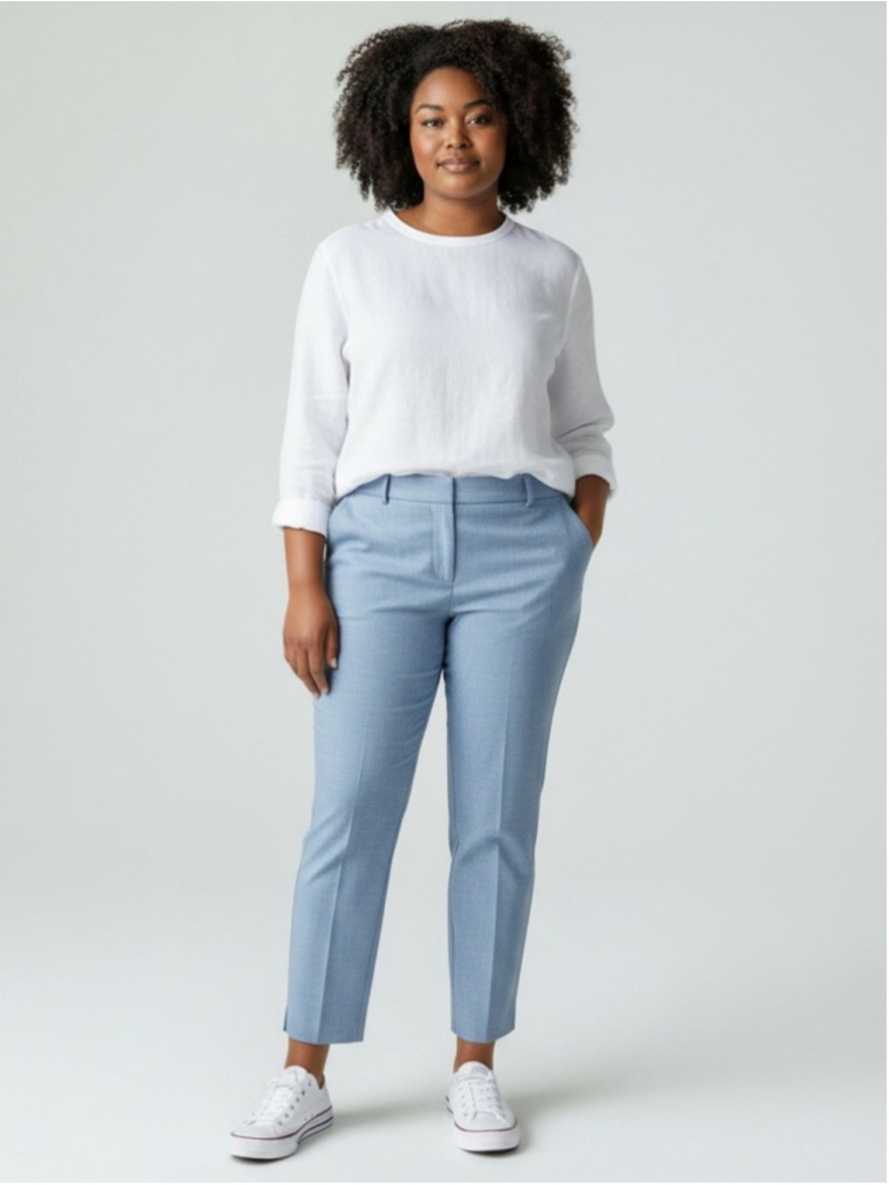 Talbots Light Blue Ankle Pants
